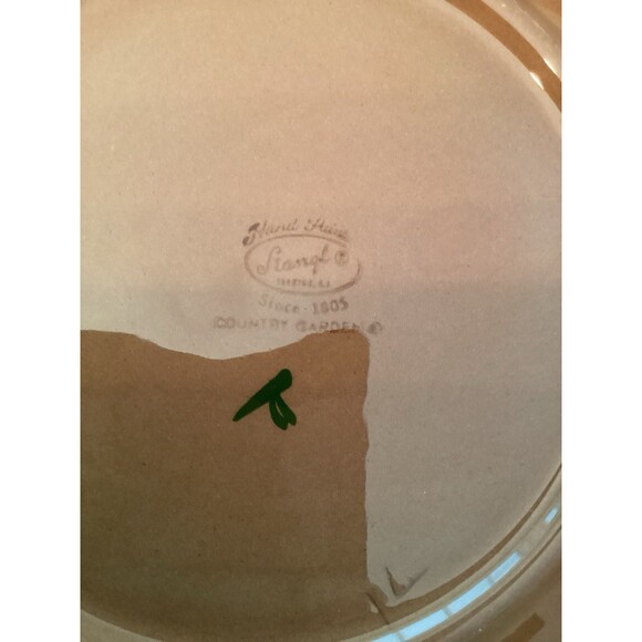 STANGL POTTERY COUNTRY GARDEN DINNER PLATES  10" FLORAL SET OF THREE - Picture 3 of 4